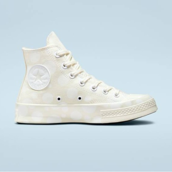 Converse Chuck Taylor All Star 70 HiPolka Dots Egret White Egret (Women's) - Picture 8 of 9